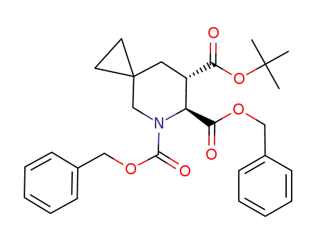 5-Azaspiro[2.5]octane-5,6,7-tricarboxylic acid, 7-(1,1-dimethylethyl)
5,6-bis(phenylmethyl) ester, (6S,7S)-