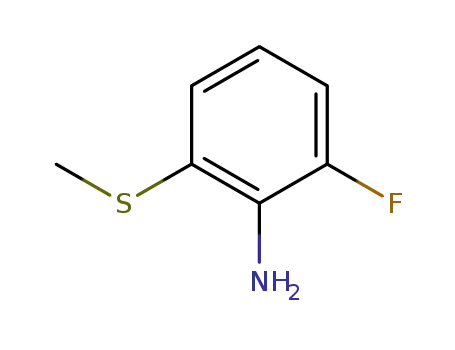 Molecular Structure of 144851-60-5 (Benzenamine, 2-fluoro-6-(methylthio)- (9CI))