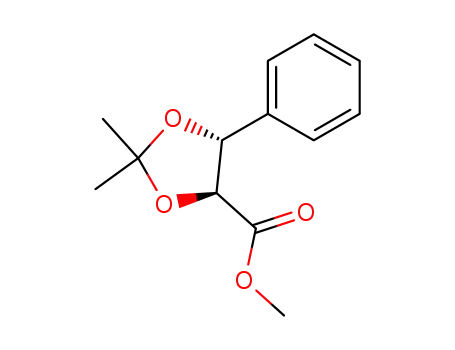 Molecular Structure of 214194-15-7 ((4S,5R)-2,2-dimethyl-5-phenyl-[1,3]dioxolane-4-carboxylic acid methyl ester)