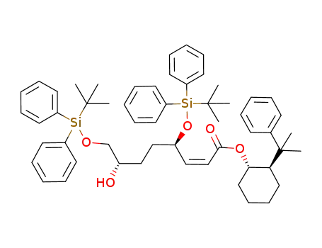 2-Octenoic acid,
4,8-bis[[(1,1-dimethylethyl)diphenylsilyl]oxy]-7-hydroxy-,
(1S,2R)-2-(1-methyl-1-phenylethyl)cyclohexyl ester, (2Z,4R,7S)-