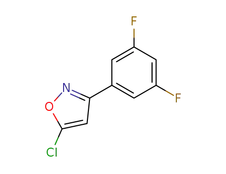 Molecular Structure of 359424-44-5 (5-CHLORO-3-(3,5-DIFLUOROPHENYL)ISOXAZOLE)