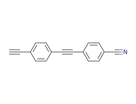 Molecular Structure of 189099-74-9 (Benzonitrile, 4-[(4-ethynylphenyl)ethynyl]-)