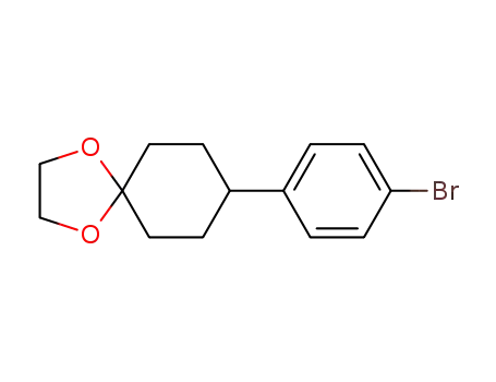 Molecular Structure of 125962-61-0 (8-(4-BROMOPHENYL)-1,4-DIOXASPIRO[4,5]DECANE)