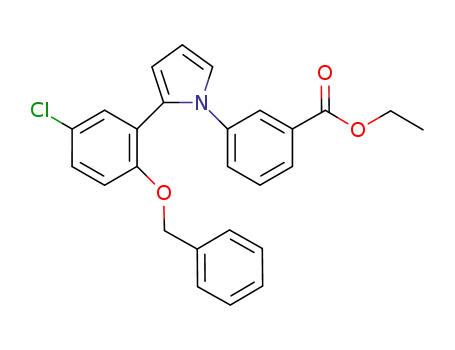 3-[2-(5-chloro-2-benzyloxy-phenyl)-pyrrol-1-yl]-benzoic acid ethyl ester