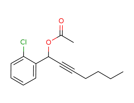 1-(2-chlorophenyl)hept-2-ynyl acetate