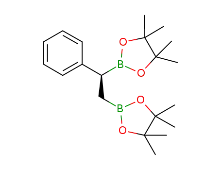Molecular Structure of 1198172-00-7 ((2S)-2,2'-(1-phenylethane-1,2-diyl)bis(4,4,5,5-tetramethyl-1,3,2-dioxaborolane))
