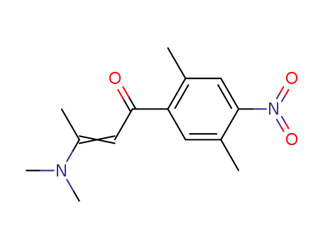 Molecular Structure of 1202389-15-8 (1-(2,5-dimethyl-4-nitrophenyl)-3-(dimethylamino)but-2-en-1-one)