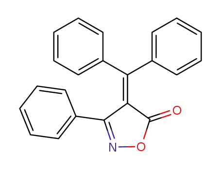 Molecular Structure of 36298-66-5 (5(4H)-Isoxazolone, 4-(diphenylmethylene)-3-phenyl-)
