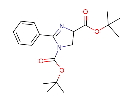 1-tert-butoxycarbonyl-2-phenyl-imidazoline-4-carboxylic acid tert-butyl ester