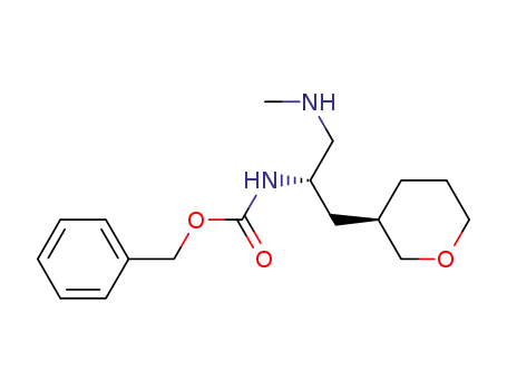 카르바믹산, N-[(1S)-1-[(메틸아미노)메틸]-2-[(3R)-테트라하이드로-2H-피란-3-일]에틸]-, 페닐메틸 에스테르
