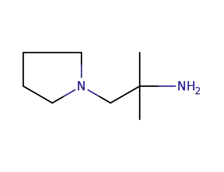 Molecular Structure of 34155-39-0 (1,1-DIMETHYL-2-PYRROLIDIN-1-YL-ETHYLAMINE)