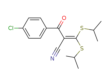 2-(4-chlorobenzoyl)-3,3-bis(isopropylthio)acrylonitrile