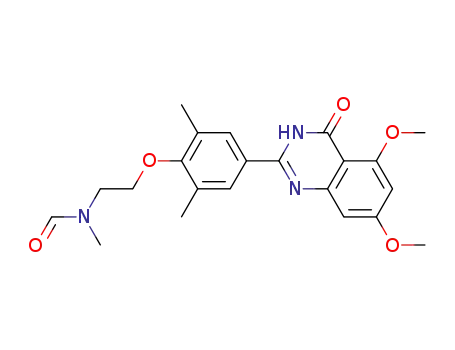 N-(2-(4-(5,7-dimethoxy-4-oxo-3,4-dihydroquinazolin-2-yl)-2,6-dimethylphenoxy)ethyl)-N-methylformamide