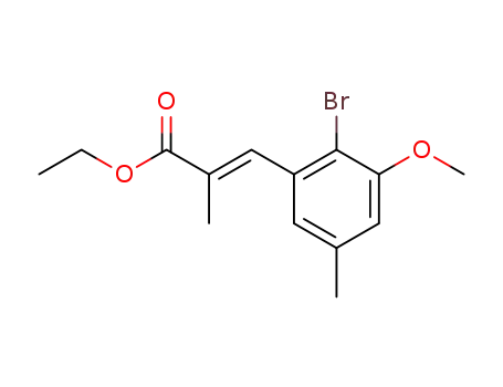 (E)-3-(2-Bromo-3-methoxy-5-methyl-phenyl)-2-methyl-acrylic acid ethyl ester