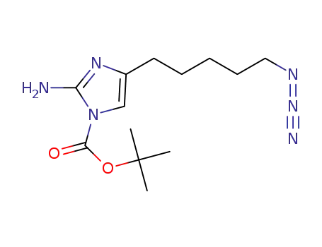 tert-butyl 2-amino-4-(5-azidopentyl)-1H-imidazole-1-carboxylate