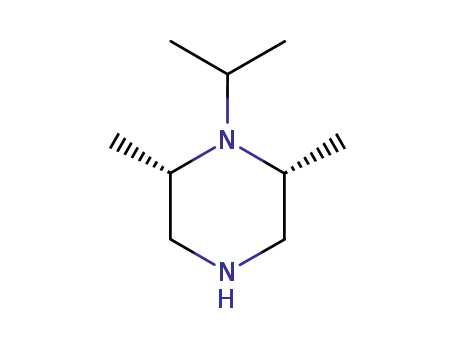 Molecular Structure of 226575-84-4 (Piperazine, 2,6-dimethyl-1-(1-methylethyl)-, (2R,6S)-rel- (9CI))