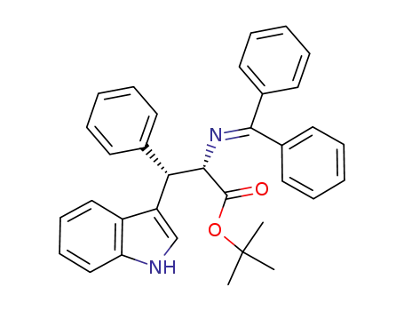 (2S,3S)-tert-butyl-2-(diphenylmethyleneamino)-3-(1H-indol-3-yl)-3-phenylpropanoate