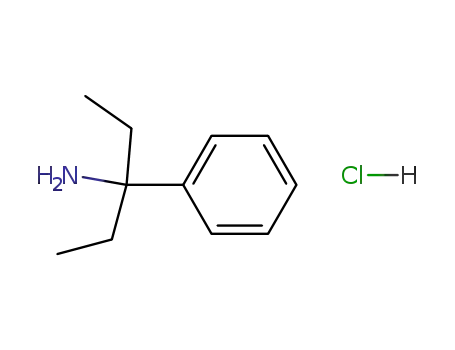 Molecular Structure of 104177-96-0 (3-PHENYL-3-PENTYLAMINE HYDROCHLORIDE)
