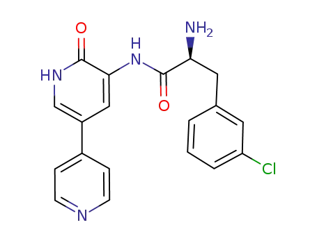 (S)-2-amino-3-(3-chlorophenyl)-N-(2-oxo-5-(pyridin-4-yl)-1,2-dihydropyridin-3-yl)propanamide
