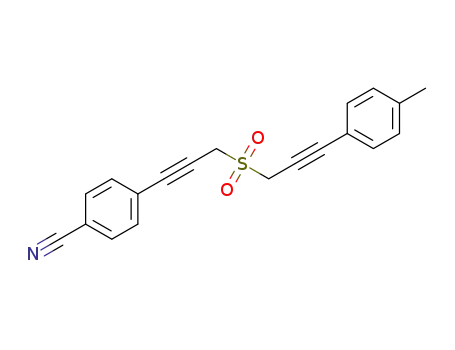 4-(3-(3-p-tolylprop-2-ynylsulfonyl)prop-1-ynyl)benzonitrile