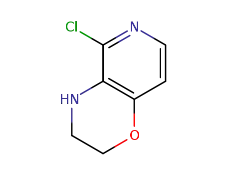 Molecular Structure of 1198154-67-4 (5-Chloro-3,4-dihydro-2H-pyrido[4,3-b][1,4]oxazine)