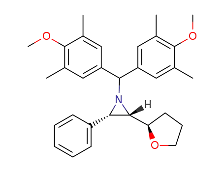(2S,3S)-1-(bis(4-methoxy-3,5-dimethylphenyl)methyl)-2-phenyl-3-((R)-tetrahydrofuran-2-yl)aziridine