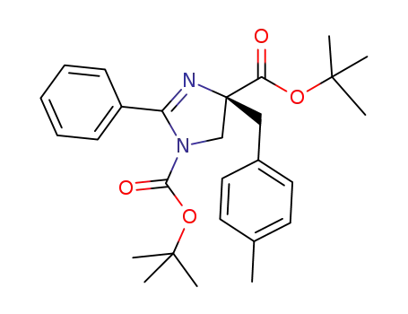 (S)-1-tert-butoxycarbonyl-4-(4-methylbenzyl)-2-phenyl-imidazoline-4-carboxylic acid tert-butyl ester