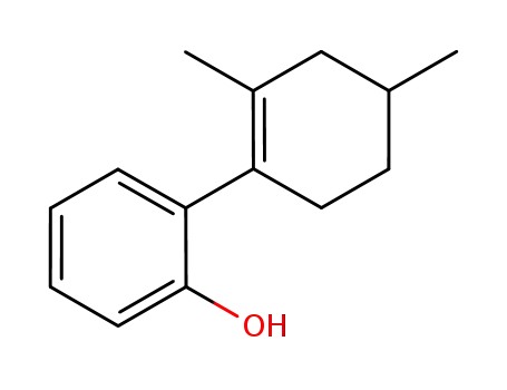Molecular Structure of 1237740-81-6 (2-(2,4-dimethylcyclohex-1-enyl)phenol)