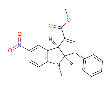 (3R,3aR,8bS)-methyl 3a,4-dimethyl-7-nitro-3-phenyl-3,3a,4,8b-tetrahydrocyclopenta[b]indole-1-carboxylate