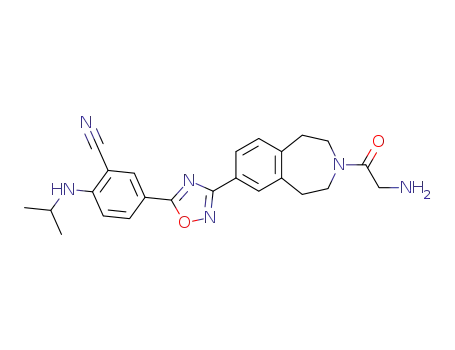 5-[3-(3-glycyl-2,3,4,5-tetrahydro-1H-3-benzazepin-7-yl)-1,2,4-oxadiazol-5-yl]-2-[(1-methylethyl)amino]benzonitrile