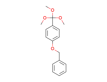 Molecular Structure of 1257087-36-7 (1-(benzyloxy)-4-(trimethoxymethyl)benzene)
