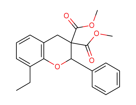 dimethyl 8-ethyl-2-phenylchroman-3,3-dicarboxylate
