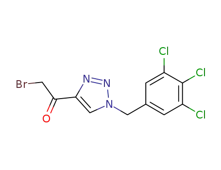 2-bromo-1-[1-(3,4,5-trichlorobenzyl)-1H-1,2,3-triazol-4-yl]ethanone
