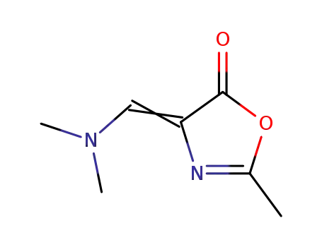 Molecular Structure of 188663-05-0 (5(4H)-Oxazolone,4-[(dimethylamino)methylene]-2-methyl-(9CI))