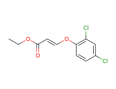 Molecular Structure of 26909-03-5 (ethyl (2E)-3-(2,4-dichlorophenoxy)prop-2-enoate)