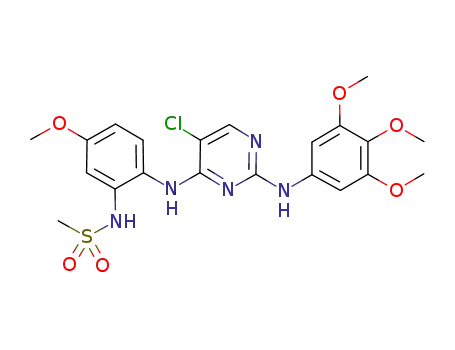 N-(2-(5-chloro-2-(3,4,5-trimethoxyphenylamino)pyrimidin-4-ylamino)-5-methoxyphenyl)methanesulfonamide