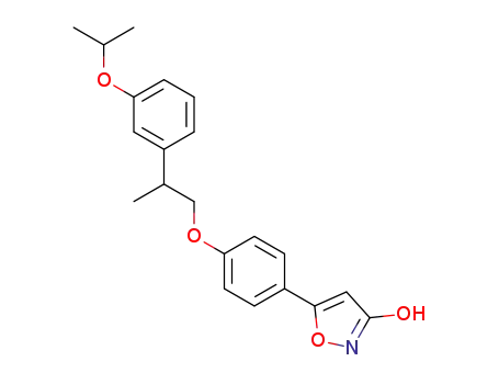 5-(4-(2-(3-isopropoxyphenyl)propoxy)phenyl)-isoxazol-3-ol