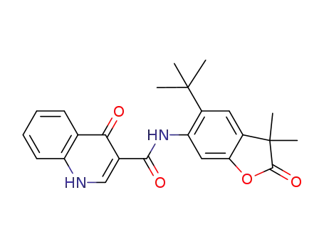 3-QuinolinecarboxaMide, N-[5-(1,1-diMethylethyl)-2,3-dihydro-3,3-diMethyl-2-oxo-6-benzofuranyl]-1,4-dihydro-4-oxo-