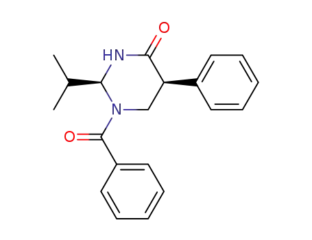 (2S,5S)-1-benzoyl-2-isopropyl-5-phenylperhydropyrimidin-4-one