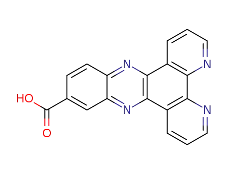 Molecular Structure of 259796-23-1 (4,5,9,14-tetraaza-benzo[b]triphenylene-11-carboxylic acid)
