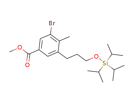 methyl 3-bromo-4-methyl-5-{3-[(triisopropylsilyl)oxy]propyl}benzoate