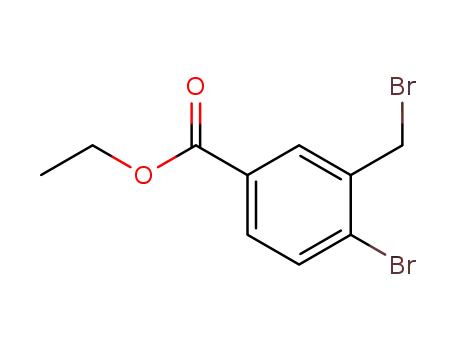 Molecular Structure of 347852-72-6 (4-Bromo-3-bromomethyl-benzoic acid ethyl ester)