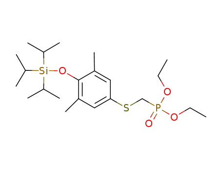 diethyl (3,5-dimethyl-4-triisopropylsilanyloxyphenylsulfanyl)methylphosphonate