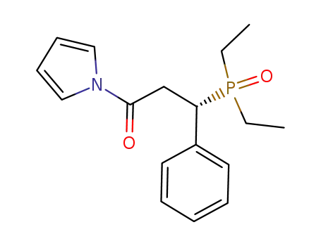 (S)-3-(diethylphosphoryl)-3-phenyl-1-pyrrol-1-yl-propan-1-one