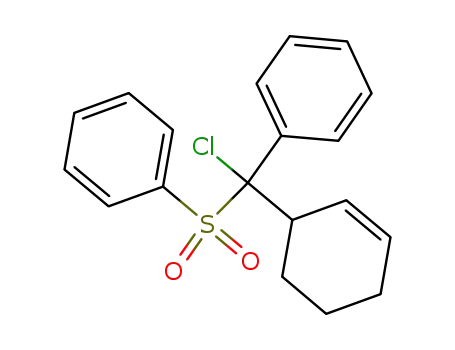 (chloro(cyclohex-2-enyl)(phenyl)methylsulfonyl)benzene
