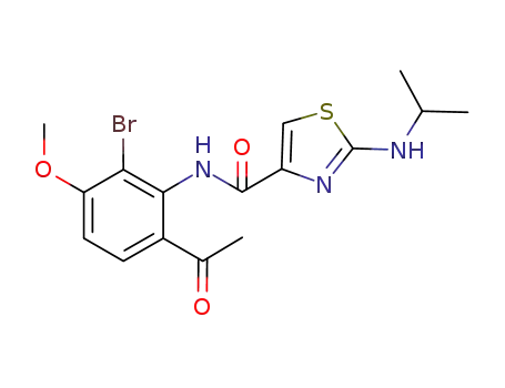 N-(6-acetyl-2-bromo-3-methoxyphenyl)-2-(isopropylamino)-thiazole-4-carboxamide