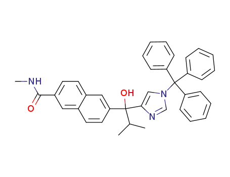 6-[1-hydroxy-2-methyl-1-(1-trityl-1H-imidazol-4-yl)propyl]-N-methyl-2-naphthamide