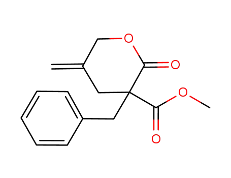 α-methoxycarbonyl-α-benzyl-γ-methylidene-δ-valerolactone