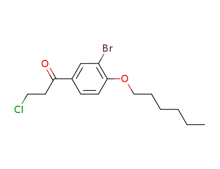 1-(3-bromo-4-(hexyloxy)phenyl)-3-chloropropan-1-one