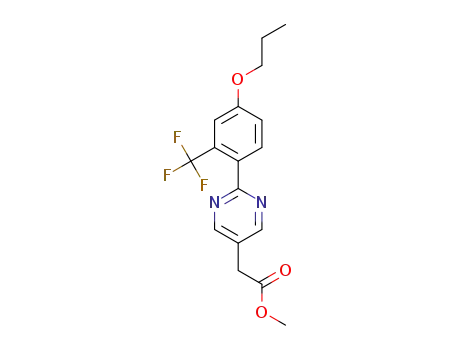 methyl {2-[4-(propyloxy)-2-(trifluoromethyl)phenyl]-5-pyrimidinyl}acetate